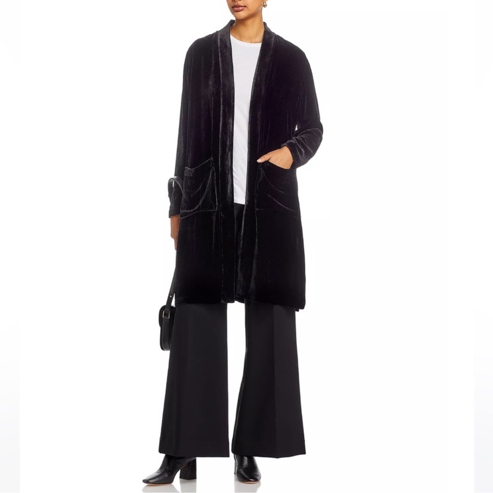 Eileen Fisher Velvet Long Jacket